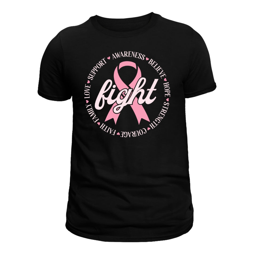 FIGHT breast cancer shirt; support cancer Awareness shirt ; Fight for Breast Cancer shirt; hope breast cancer shirt