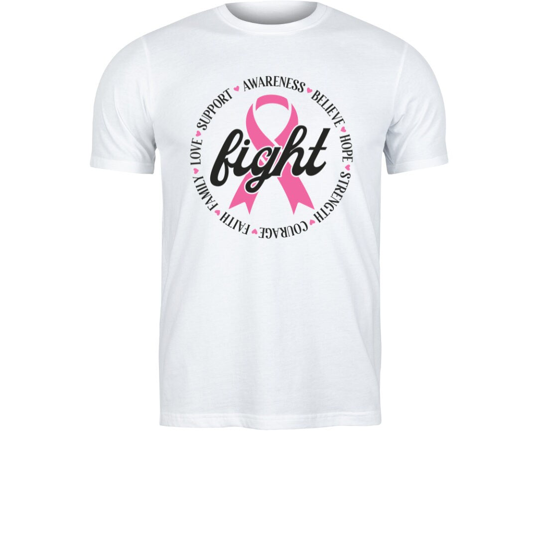 FIGHT breast cancer shirt; support cancer Awareness shirt ; Fight for Breast Cancer shirt; hope breast cancer shirt